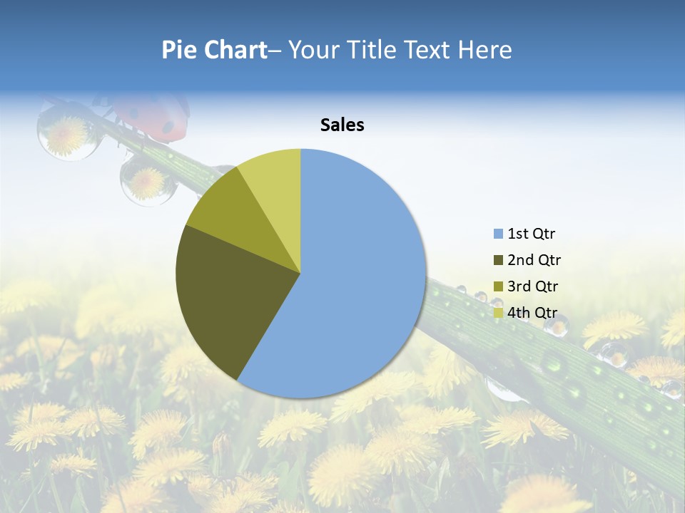 Insect Tranquil Drop PowerPoint Template
