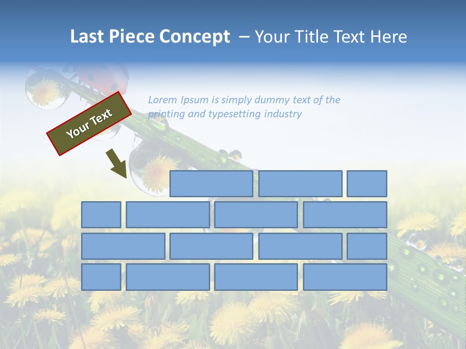 Insect Tranquil Drop PowerPoint Template