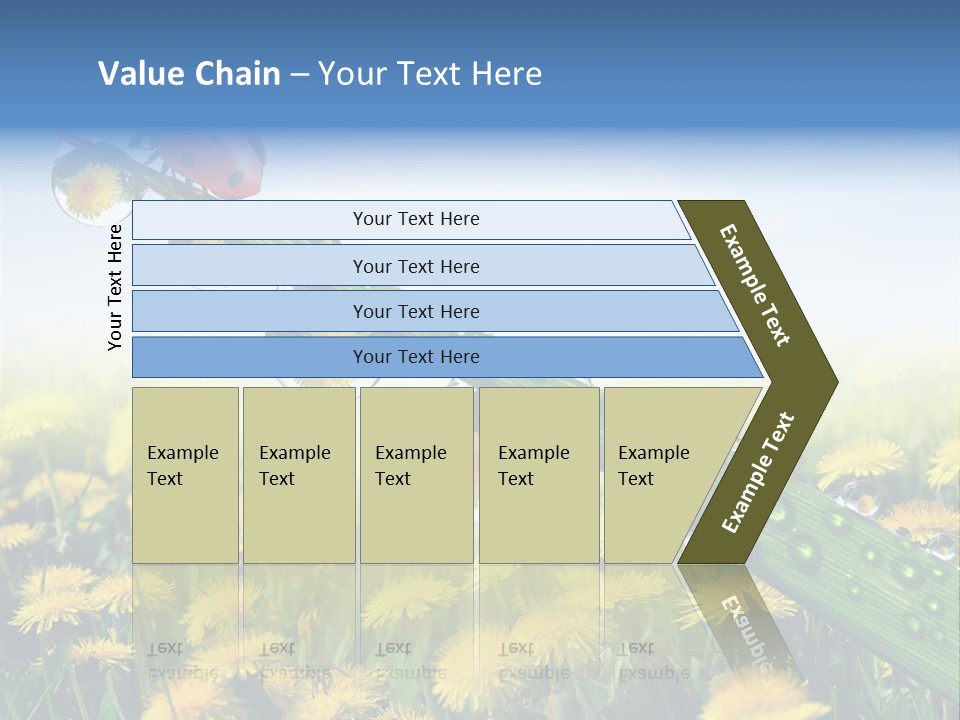 Insect Tranquil Drop PowerPoint Template