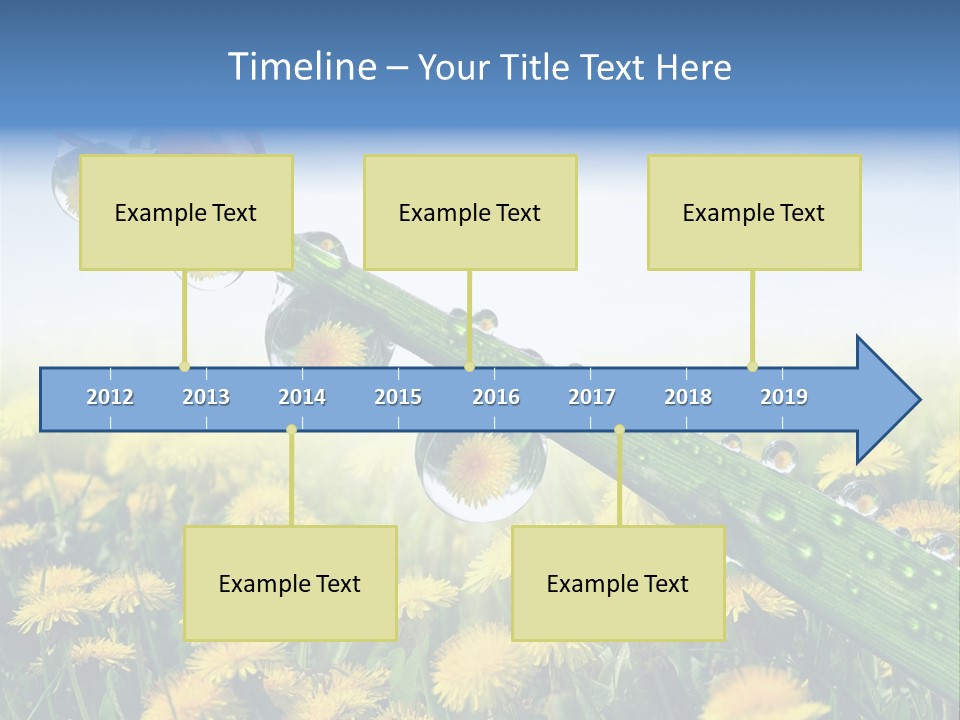 Insect Tranquil Drop PowerPoint Template