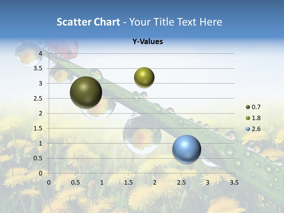 Insect Tranquil Drop PowerPoint Template