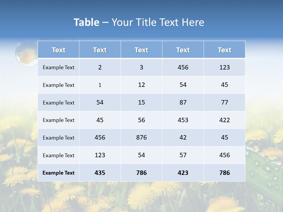 Insect Tranquil Drop PowerPoint Template