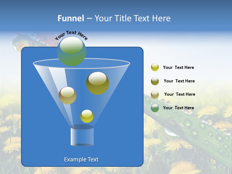 Insect Tranquil Drop PowerPoint Template