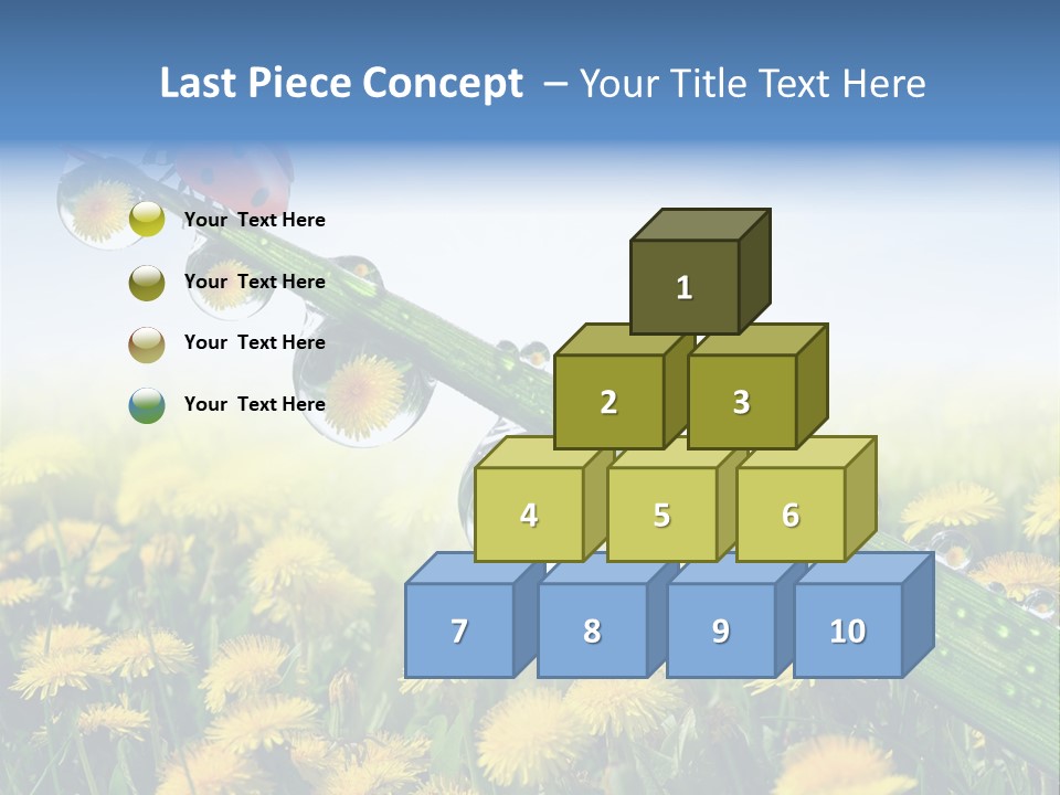 Insect Tranquil Drop PowerPoint Template