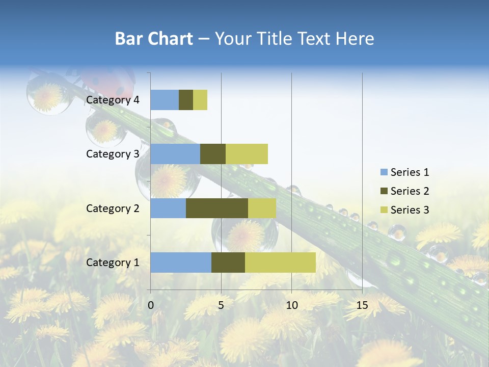 Insect Tranquil Drop PowerPoint Template