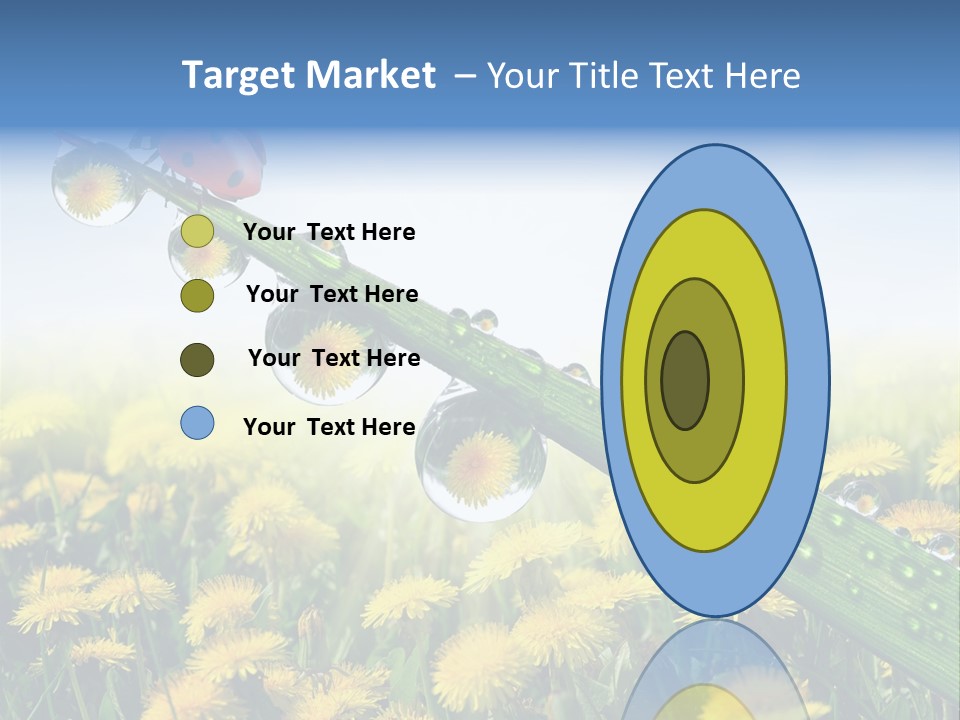 Insect Tranquil Drop PowerPoint Template