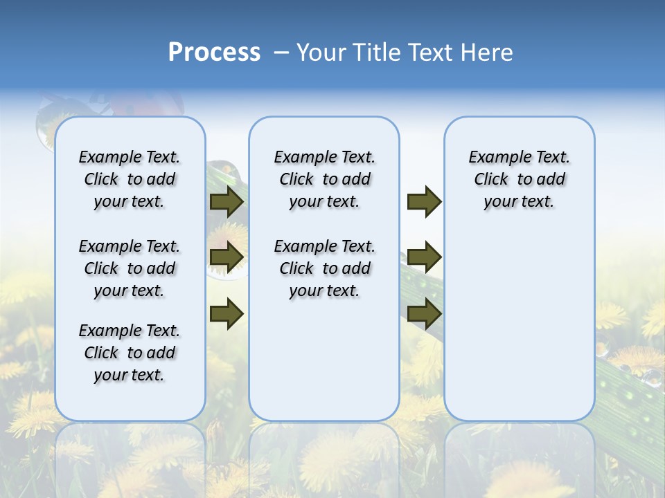 Insect Tranquil Drop PowerPoint Template