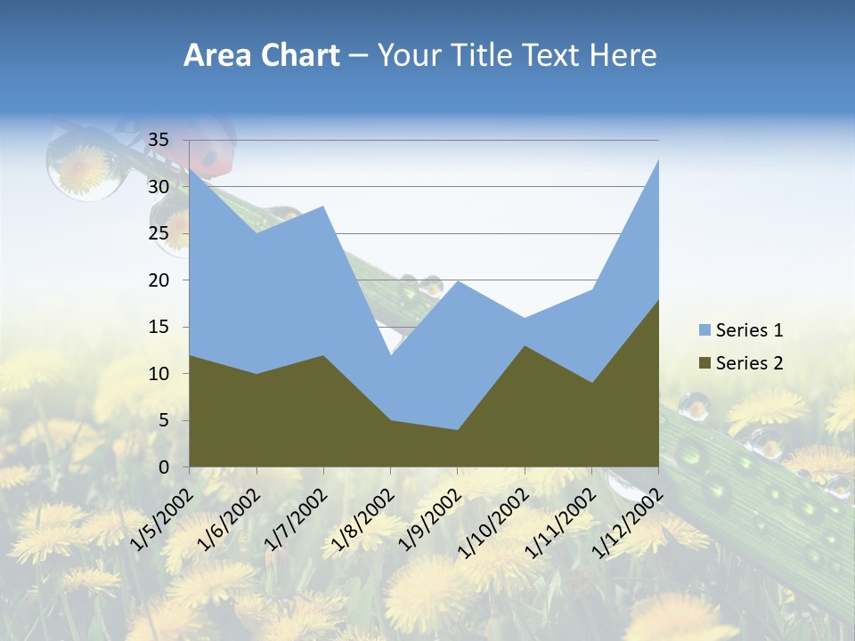Insect Tranquil Drop PowerPoint Template