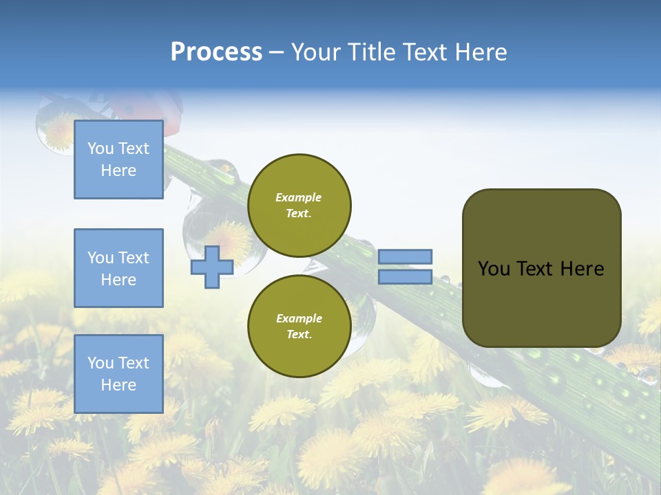 Insect Tranquil Drop PowerPoint Template
