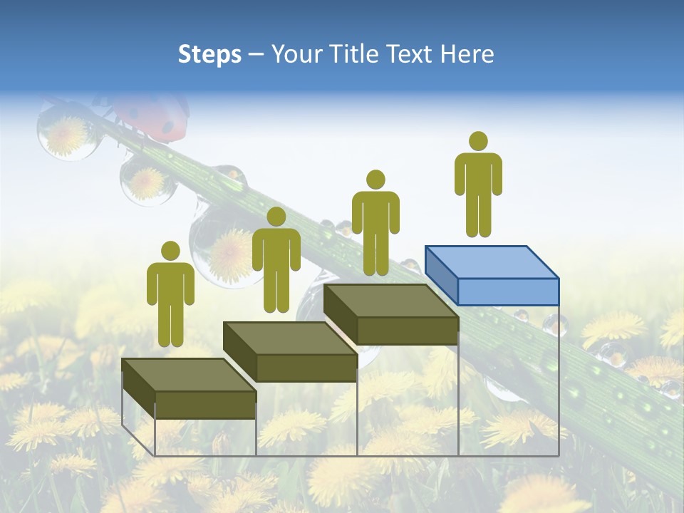 Insect Tranquil Drop PowerPoint Template