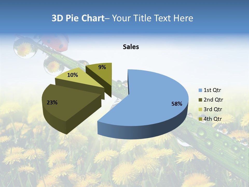 Insect Tranquil Drop PowerPoint Template