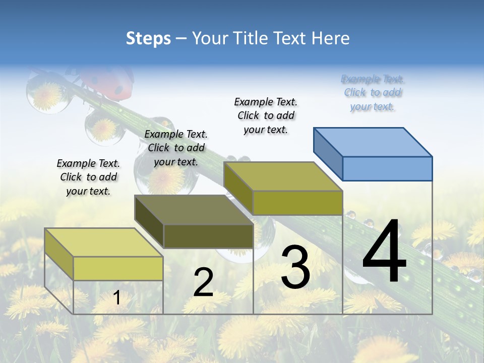 Insect Tranquil Drop PowerPoint Template