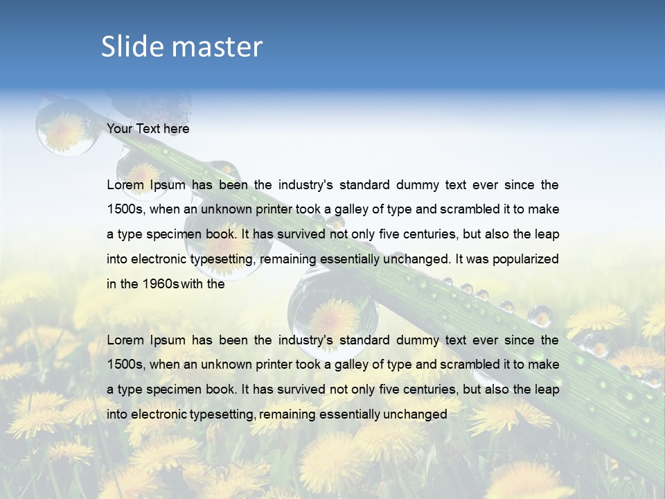 Flower Beauty Bright PowerPoint Template