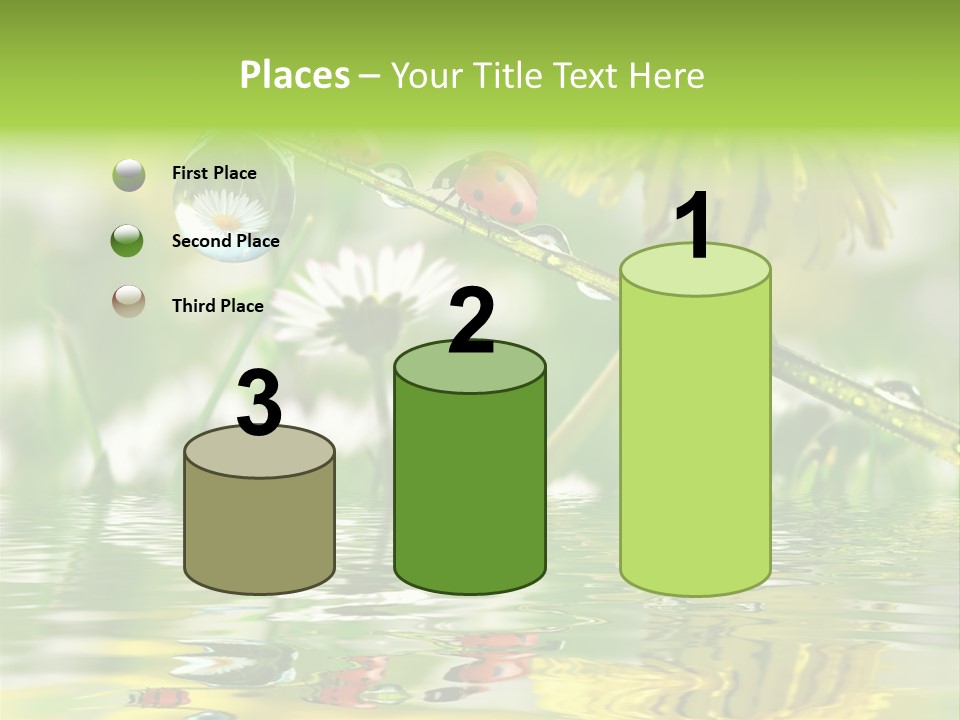 Environmental Raindrop Meadow PowerPoint Template