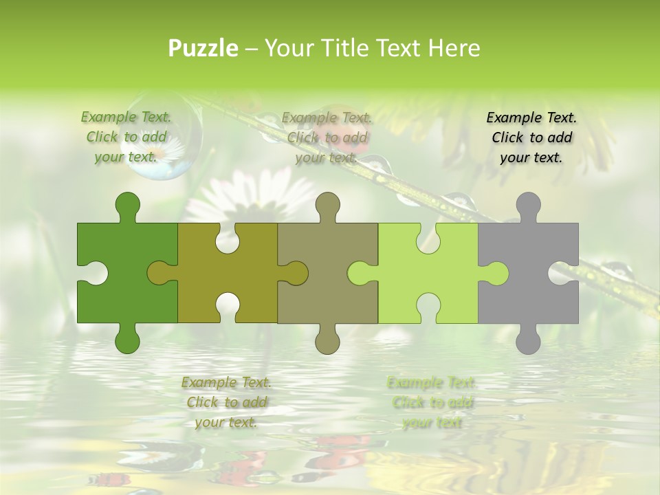 Environmental Raindrop Meadow PowerPoint Template