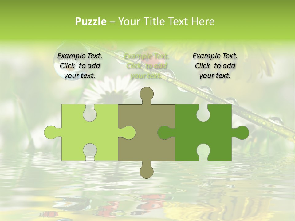 Environmental Raindrop Meadow PowerPoint Template