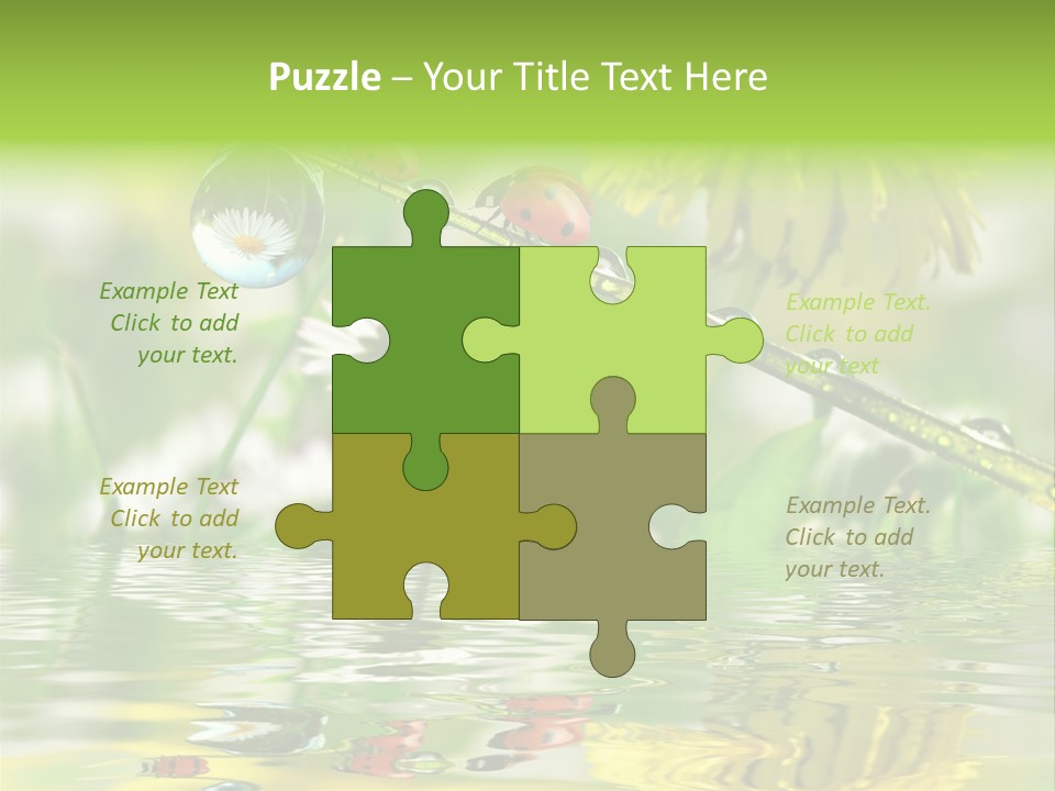 Environmental Raindrop Meadow PowerPoint Template