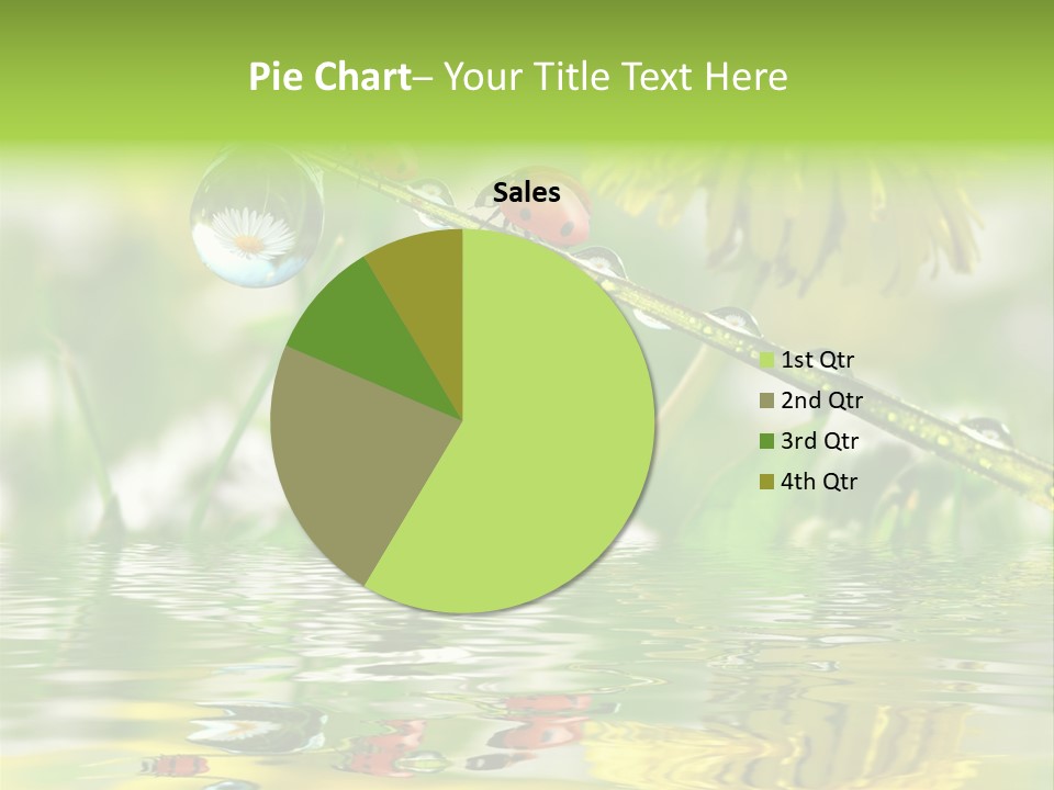 Environmental Raindrop Meadow PowerPoint Template