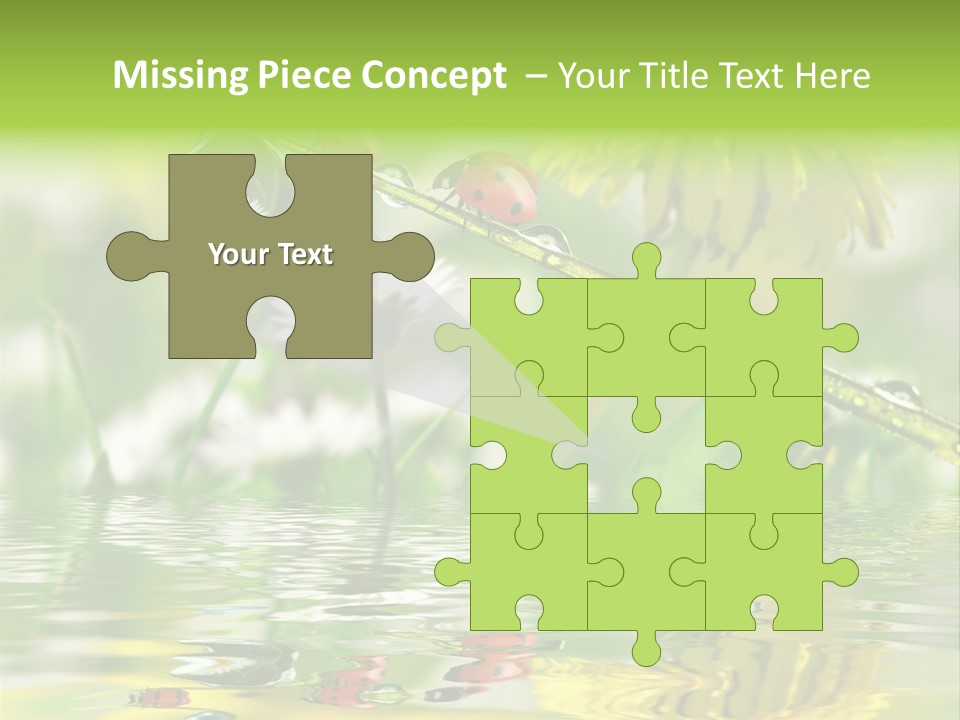 Environmental Raindrop Meadow PowerPoint Template