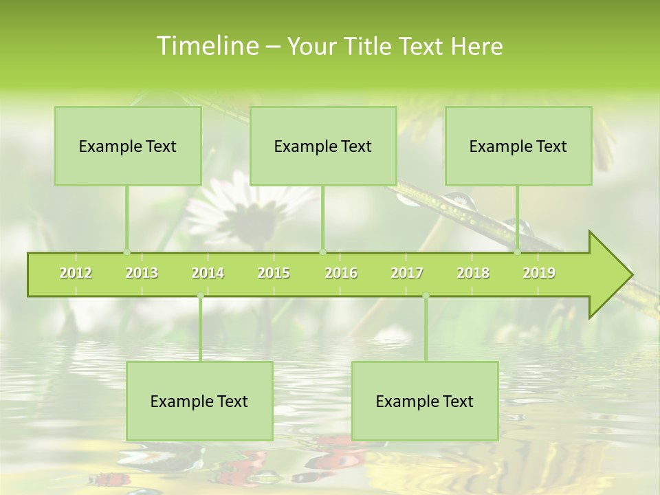 Environmental Raindrop Meadow PowerPoint Template