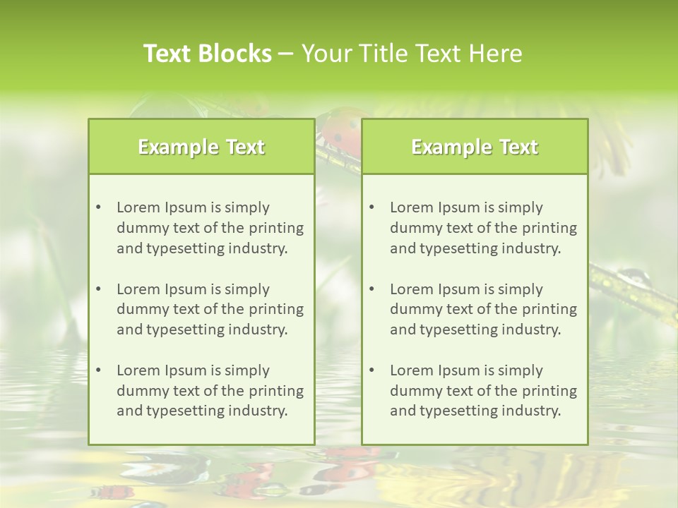 Environmental Raindrop Meadow PowerPoint Template