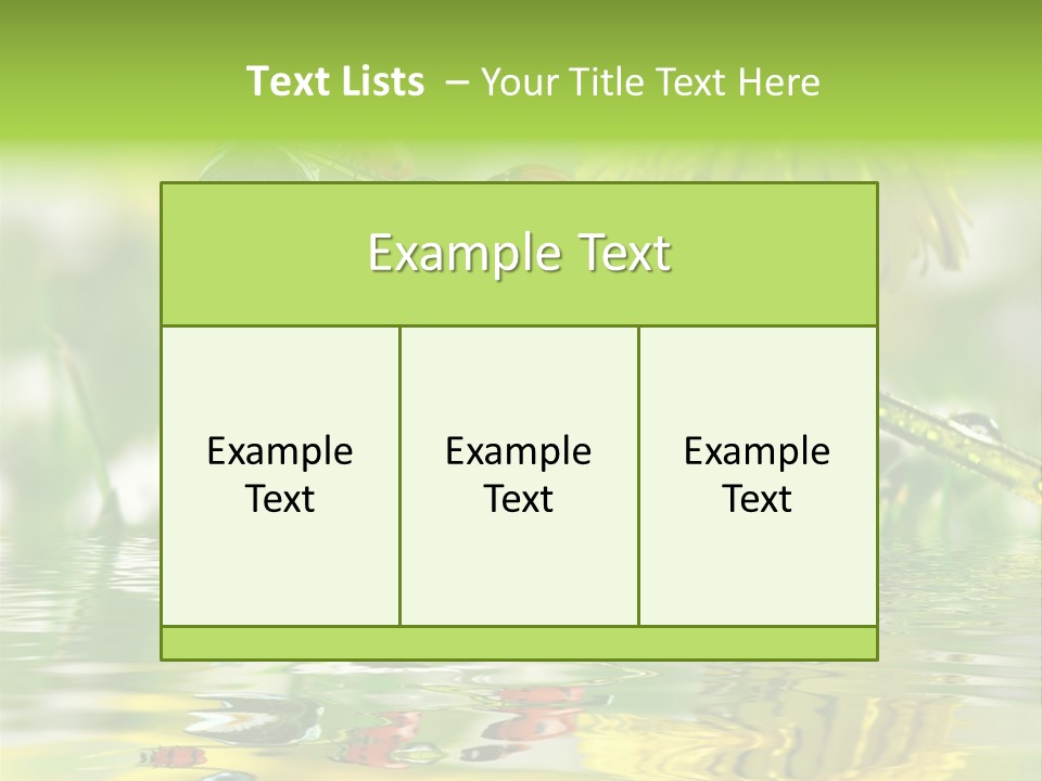 Environmental Raindrop Meadow PowerPoint Template