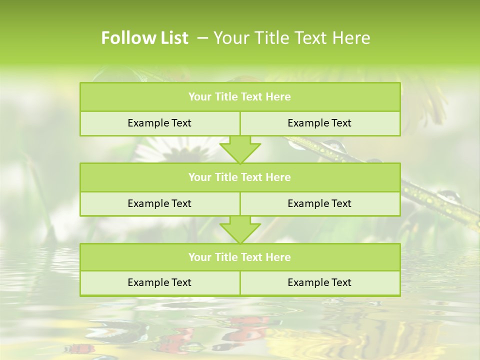 Environmental Raindrop Meadow PowerPoint Template