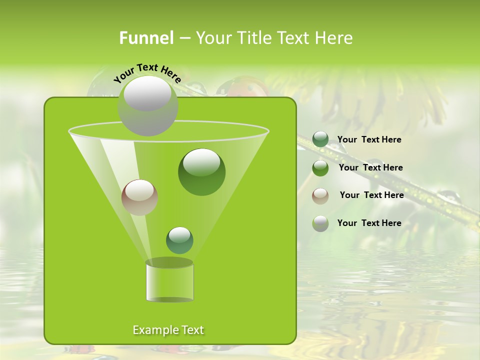 Environmental Raindrop Meadow PowerPoint Template