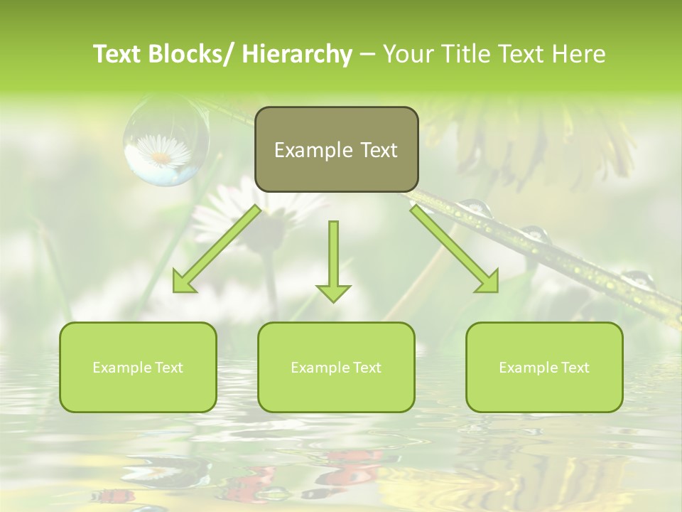 Environmental Raindrop Meadow PowerPoint Template
