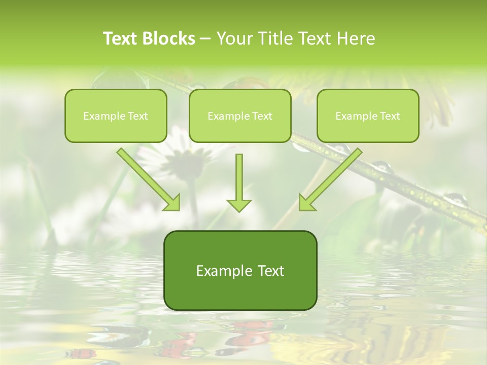 Environmental Raindrop Meadow PowerPoint Template