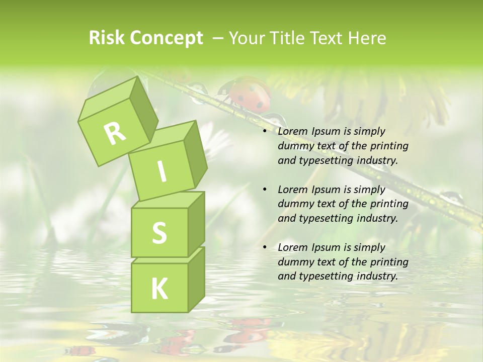 Environmental Raindrop Meadow PowerPoint Template