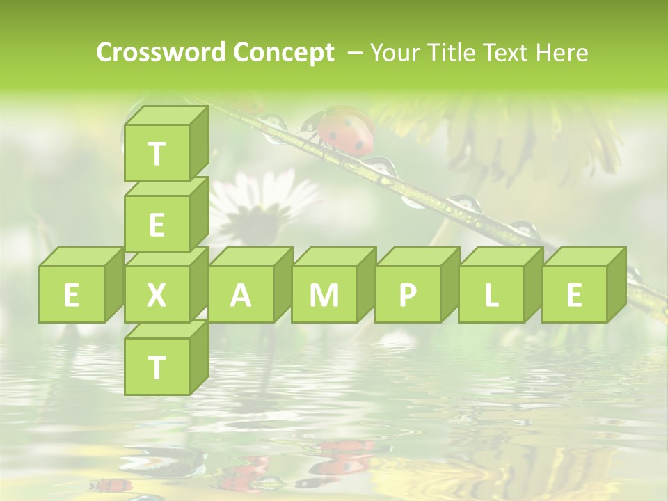 Environmental Raindrop Meadow PowerPoint Template