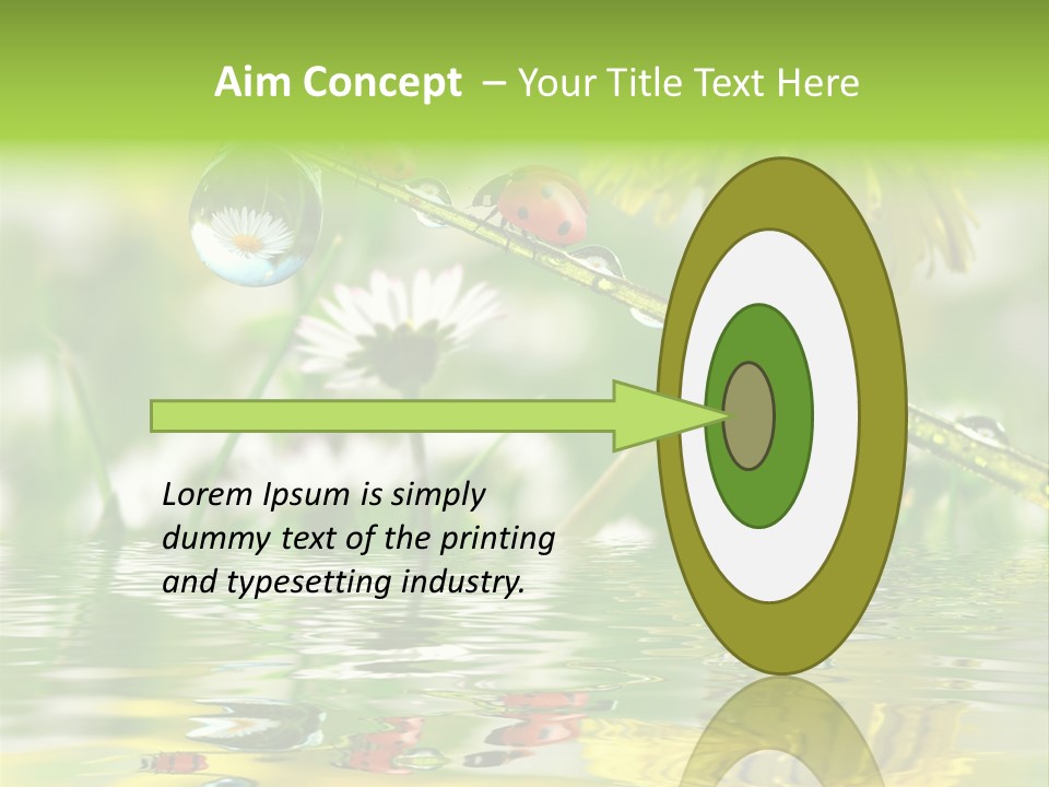 Environmental Raindrop Meadow PowerPoint Template