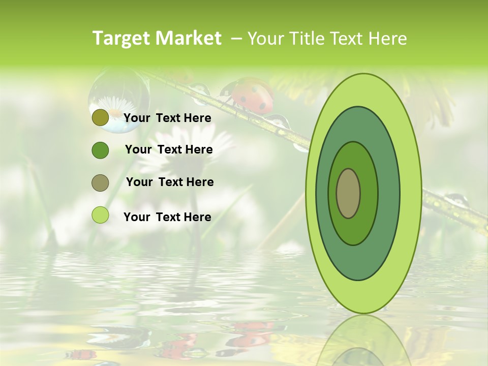 Environmental Raindrop Meadow PowerPoint Template