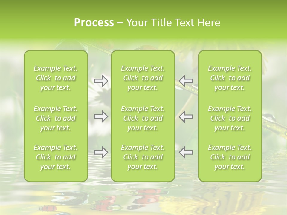 Environmental Raindrop Meadow PowerPoint Template