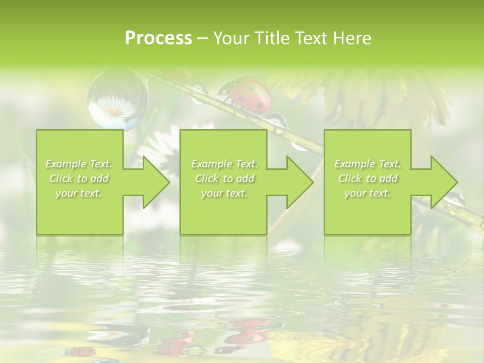 Environmental Raindrop Meadow PowerPoint Template