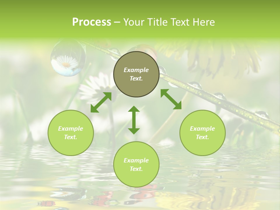 Environmental Raindrop Meadow PowerPoint Template
