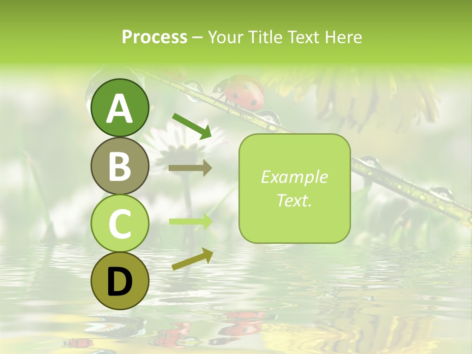 Environmental Raindrop Meadow PowerPoint Template
