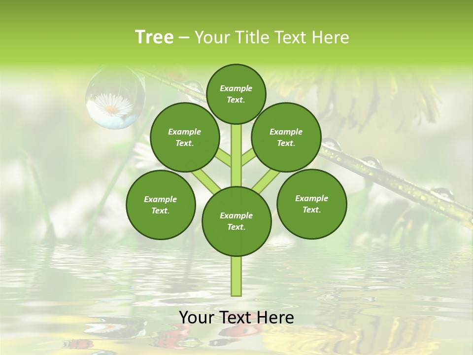 Environmental Raindrop Meadow PowerPoint Template