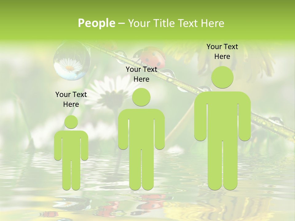 Environmental Raindrop Meadow PowerPoint Template