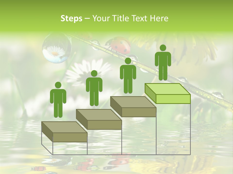 Environmental Raindrop Meadow PowerPoint Template