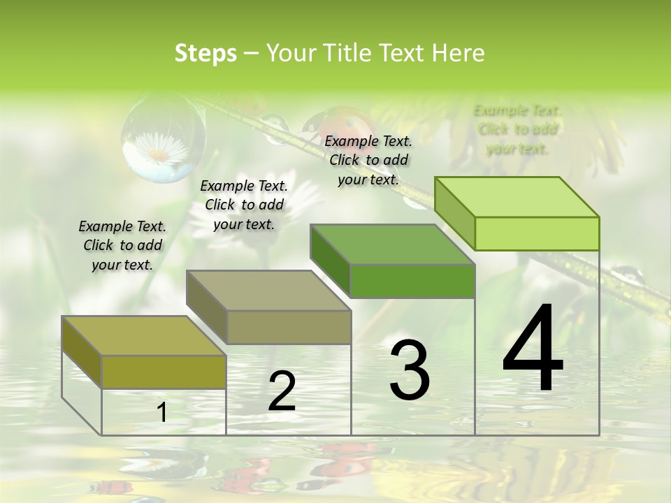 Environmental Raindrop Meadow PowerPoint Template
