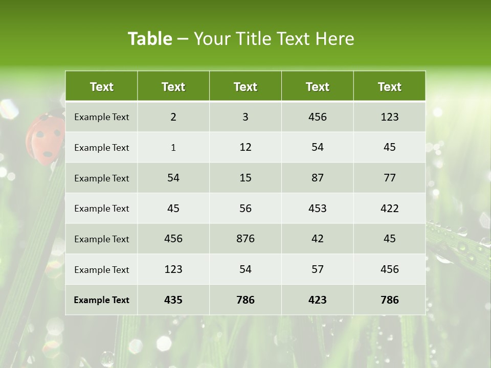 Bright Meadow Lifestyle PowerPoint Template