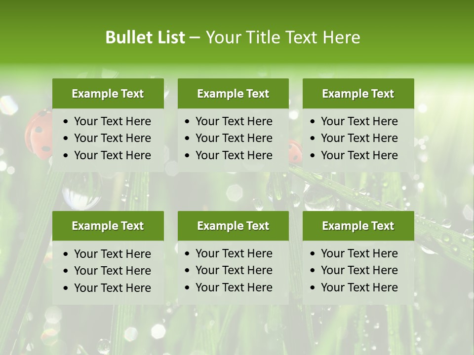 Bright Meadow Lifestyle PowerPoint Template