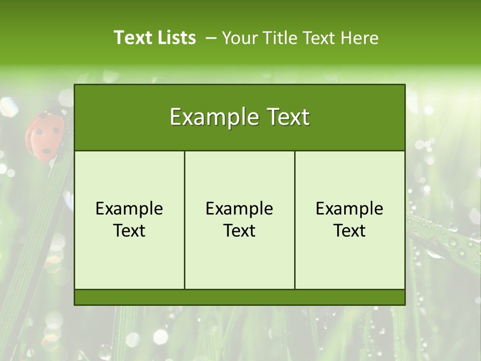 Bright Meadow Lifestyle PowerPoint Template