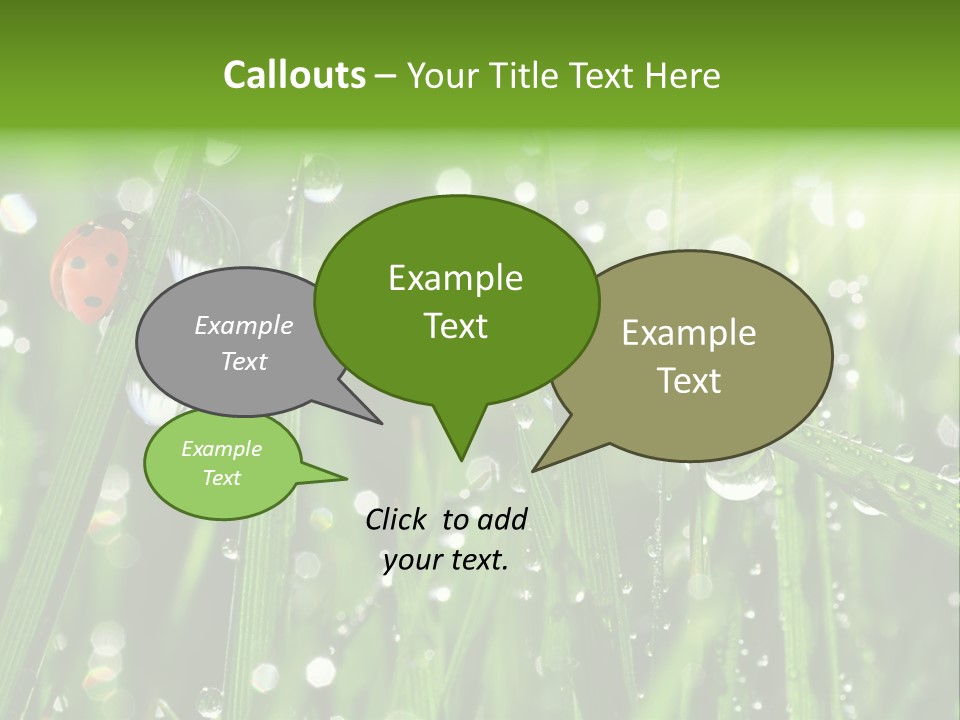Bright Meadow Lifestyle PowerPoint Template