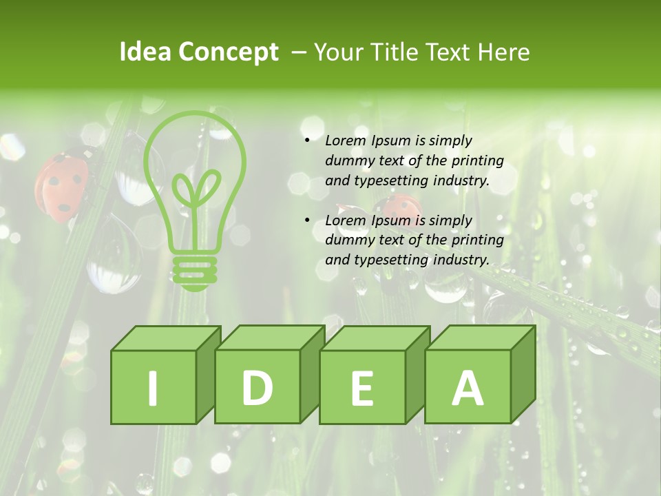 Bright Meadow Lifestyle PowerPoint Template