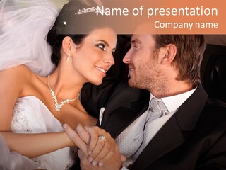 Touching Limousine Dress PowerPoint Template