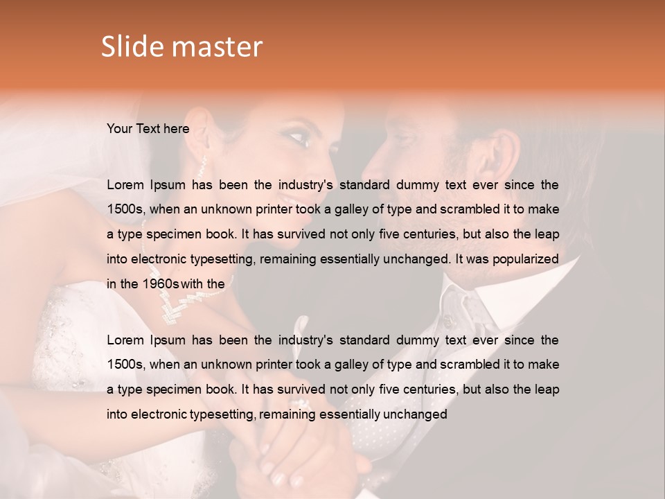 Touching Limousine Dress PowerPoint Template