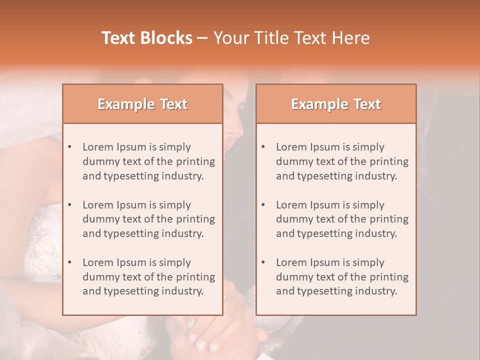 Touching Limousine Dress PowerPoint Template